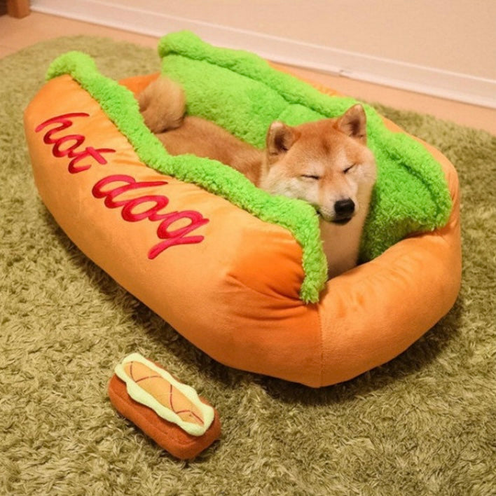 Cama tipo perro caliente para Mascotas- Hot Dog Bed