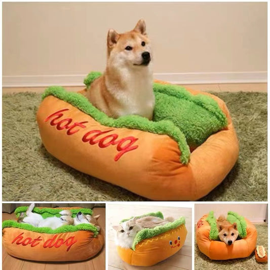 Cama tipo perro caliente para Mascotas- Hot Dog Bed